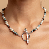 naszyjnik Lust & Trust Silver Agaty i Perły