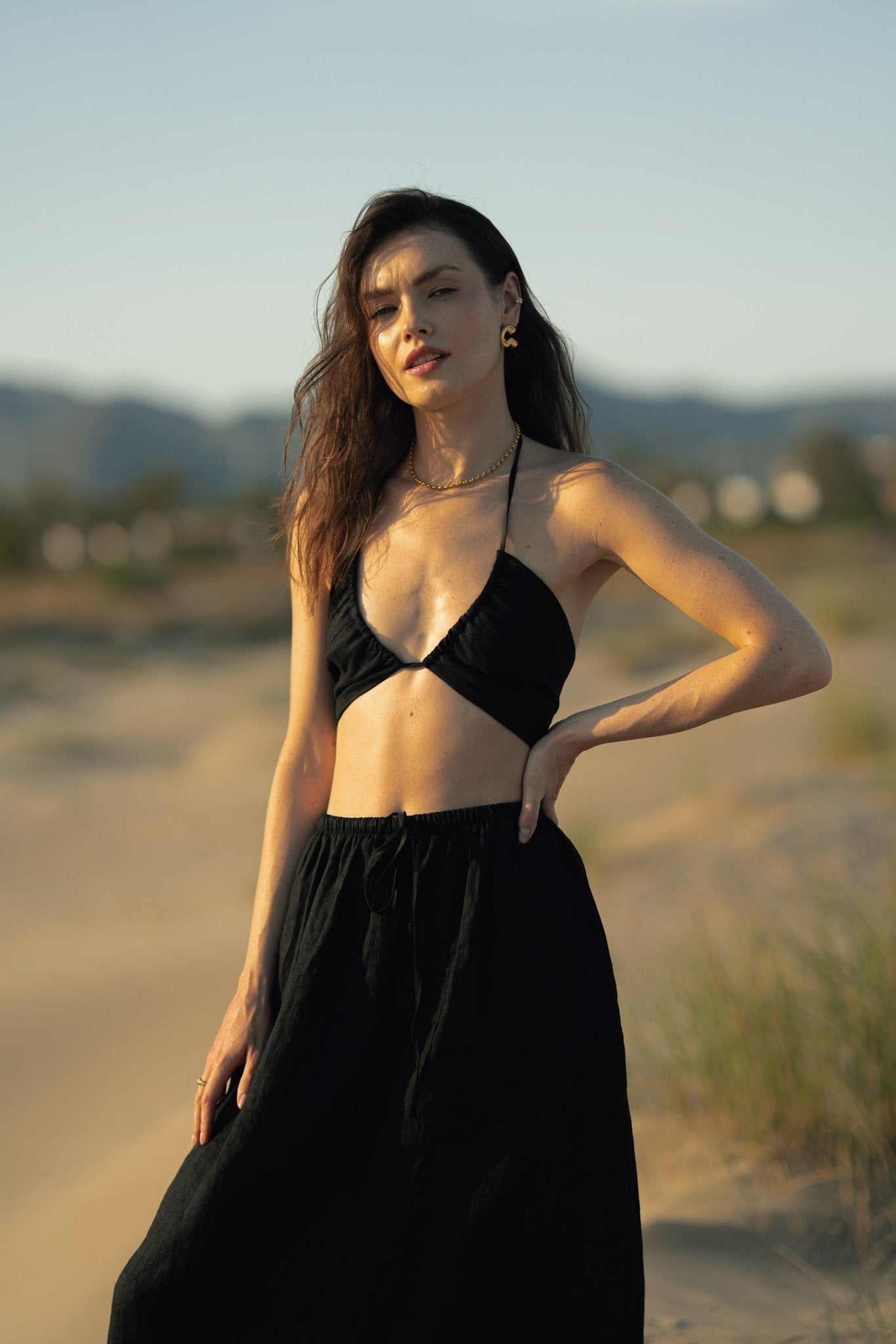  - kolczyki Bonfire Secrets Gold - Marai Jewelry