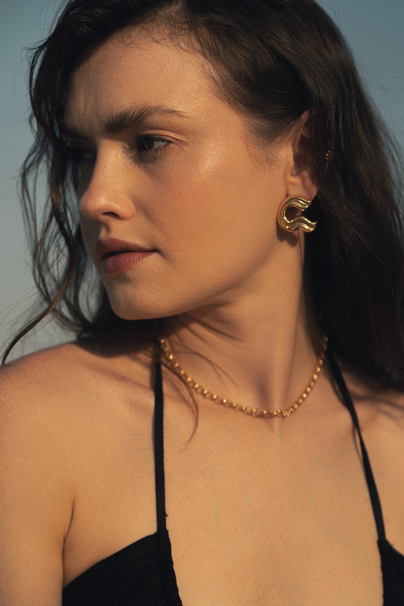  - kolczyki Bonfire Secrets Gold - Marai Jewelry