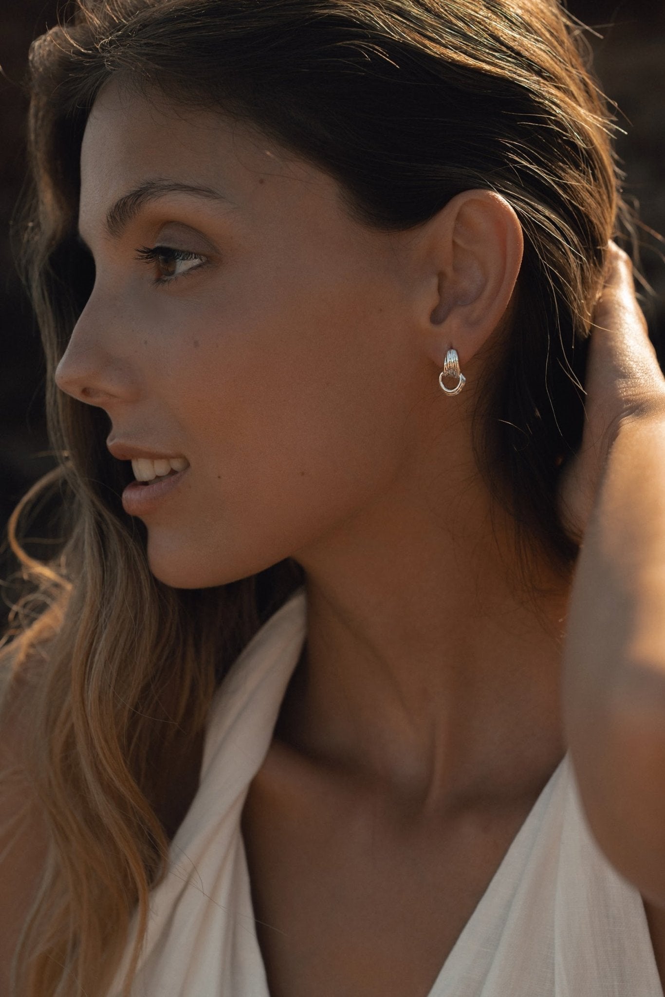  - kolczyki Boss Babe Silver - Marai Jewelry