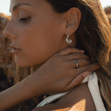  - kolczyki Golden Hour Silver - Marai Jewelry