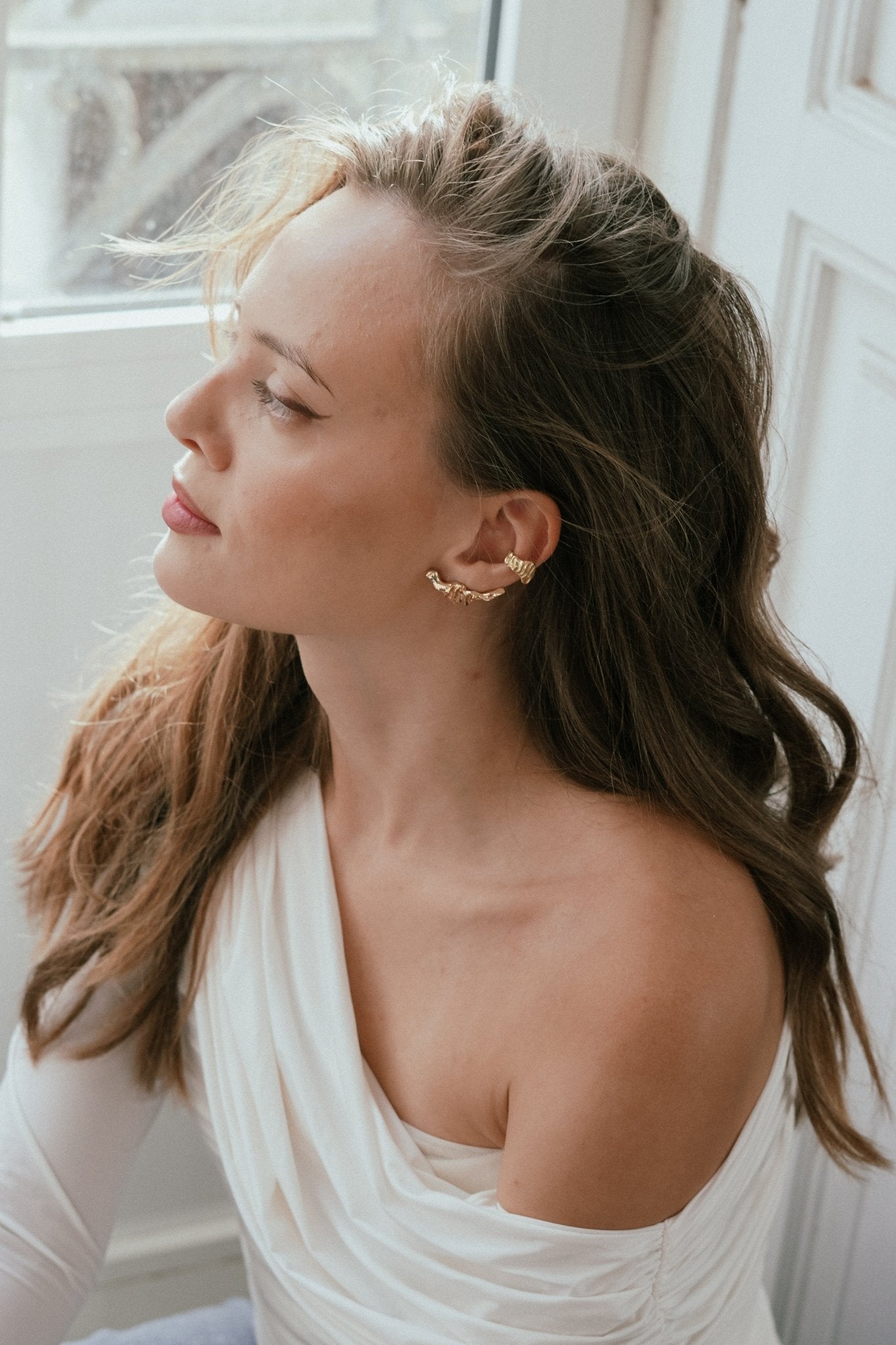  - kolczyki MAGMA gold - Marai Jewelry