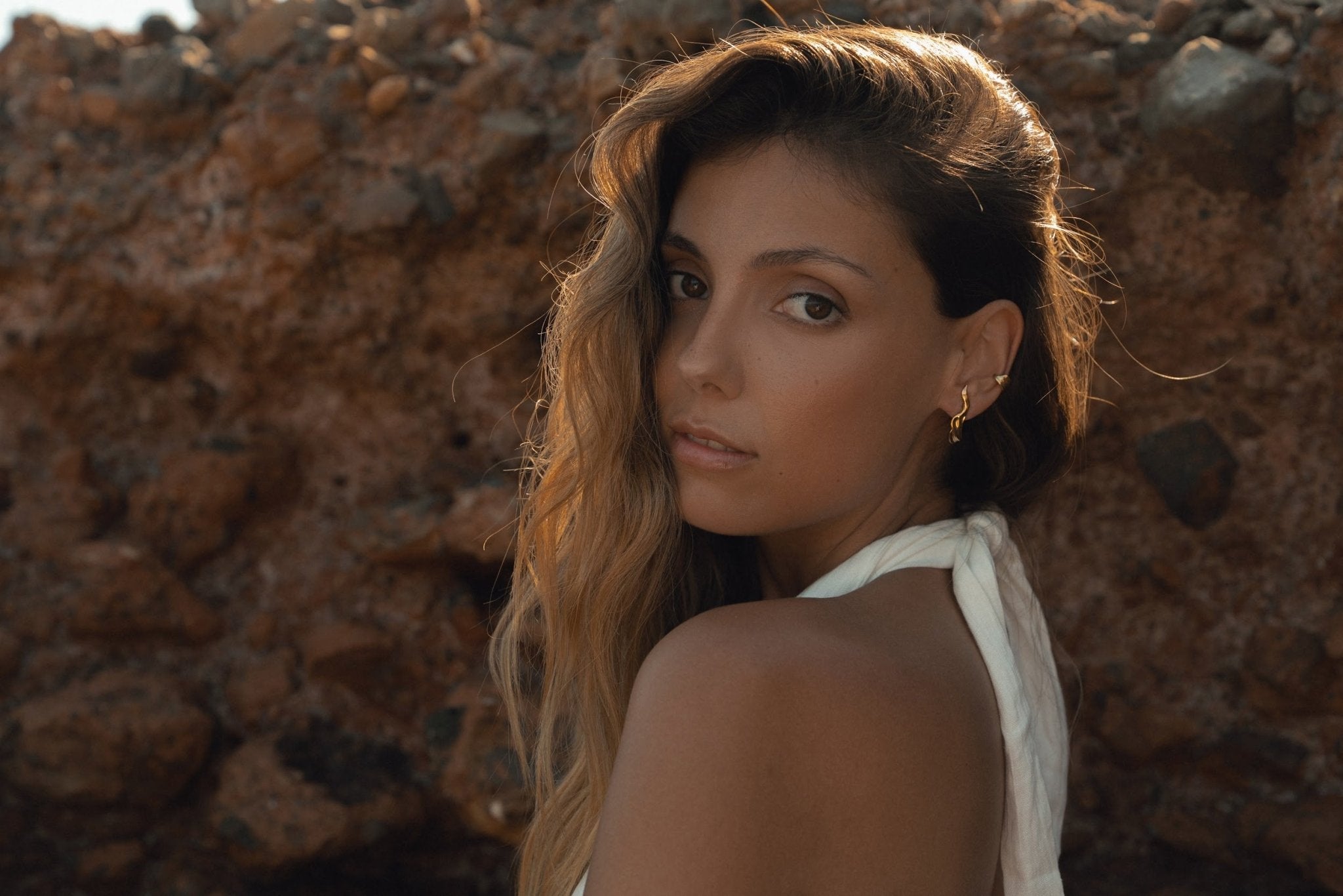 - kolczyki Skin Deep Gold - Marai Jewelry
