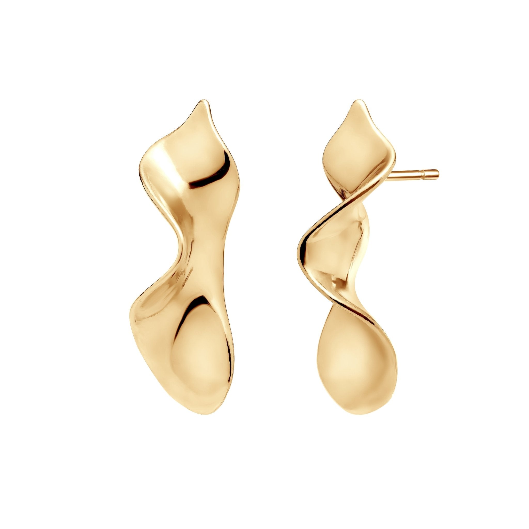  - kolczyki Tan Lines Gold - Marai Jewelry