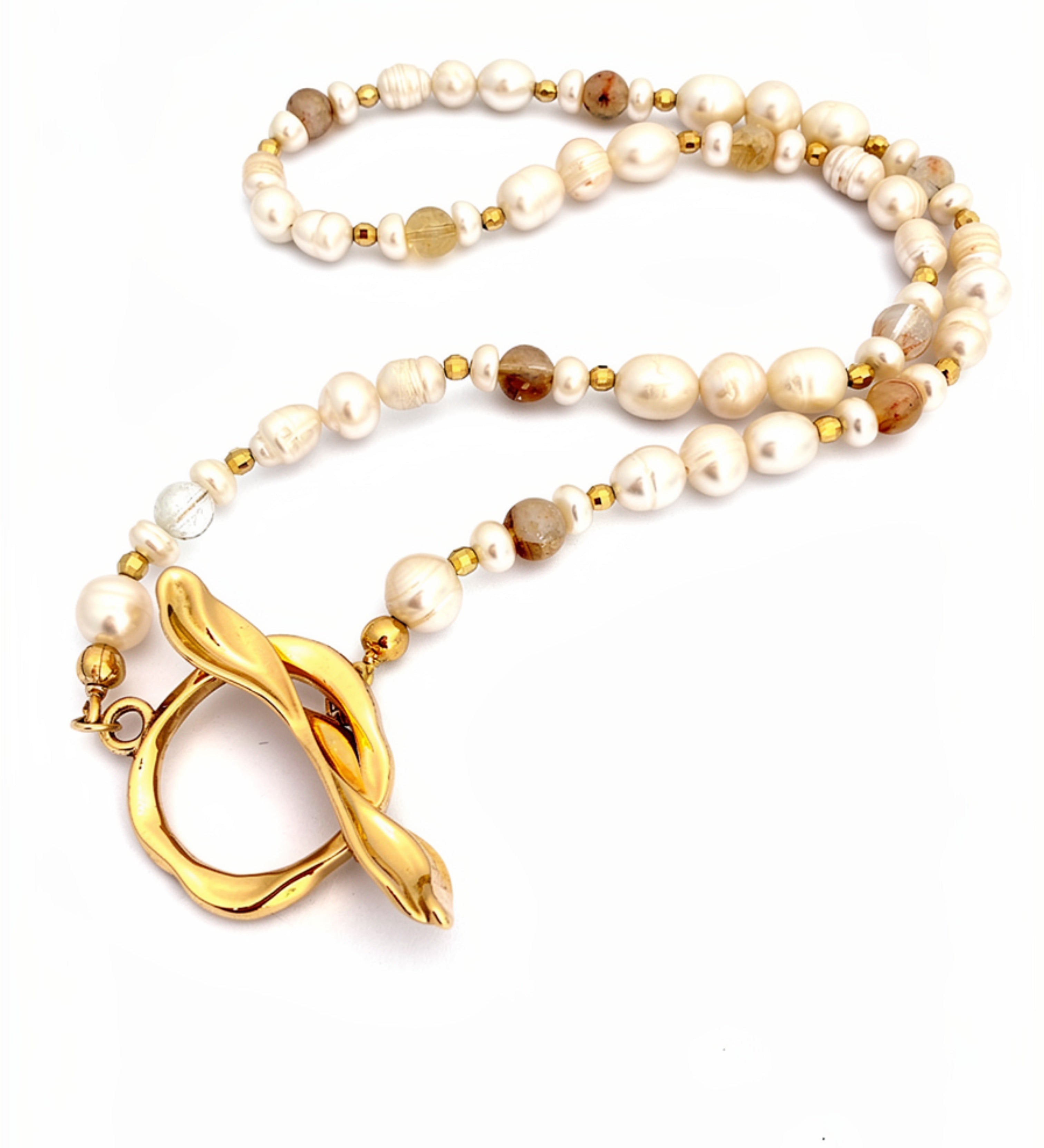 naszyjnik Lust & Trust Gold Cytryn - Marai Jewelry