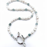 naszyjnik Lust & Trust Silver Perły i Agaty - Marai Jewelry