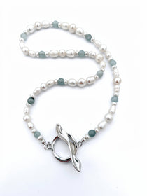 naszyjnik Lust & Trust Silver Perły i Agaty - Marai Jewelry