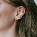  - nausznica ONDA gold - Marai Jewelry