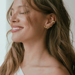  - nausznica ONDA gold - Marai Jewelry