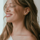  - nausznica ONDA gold - Marai Jewelry