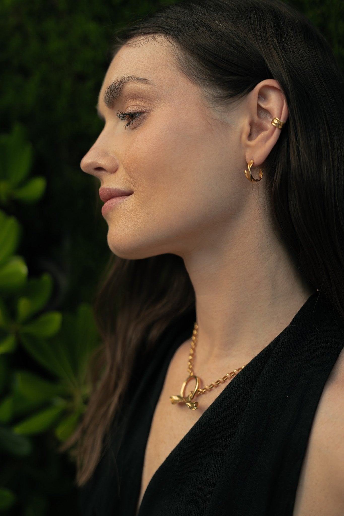  - Nausznica Warm Embrace Gold - Marai Jewelry