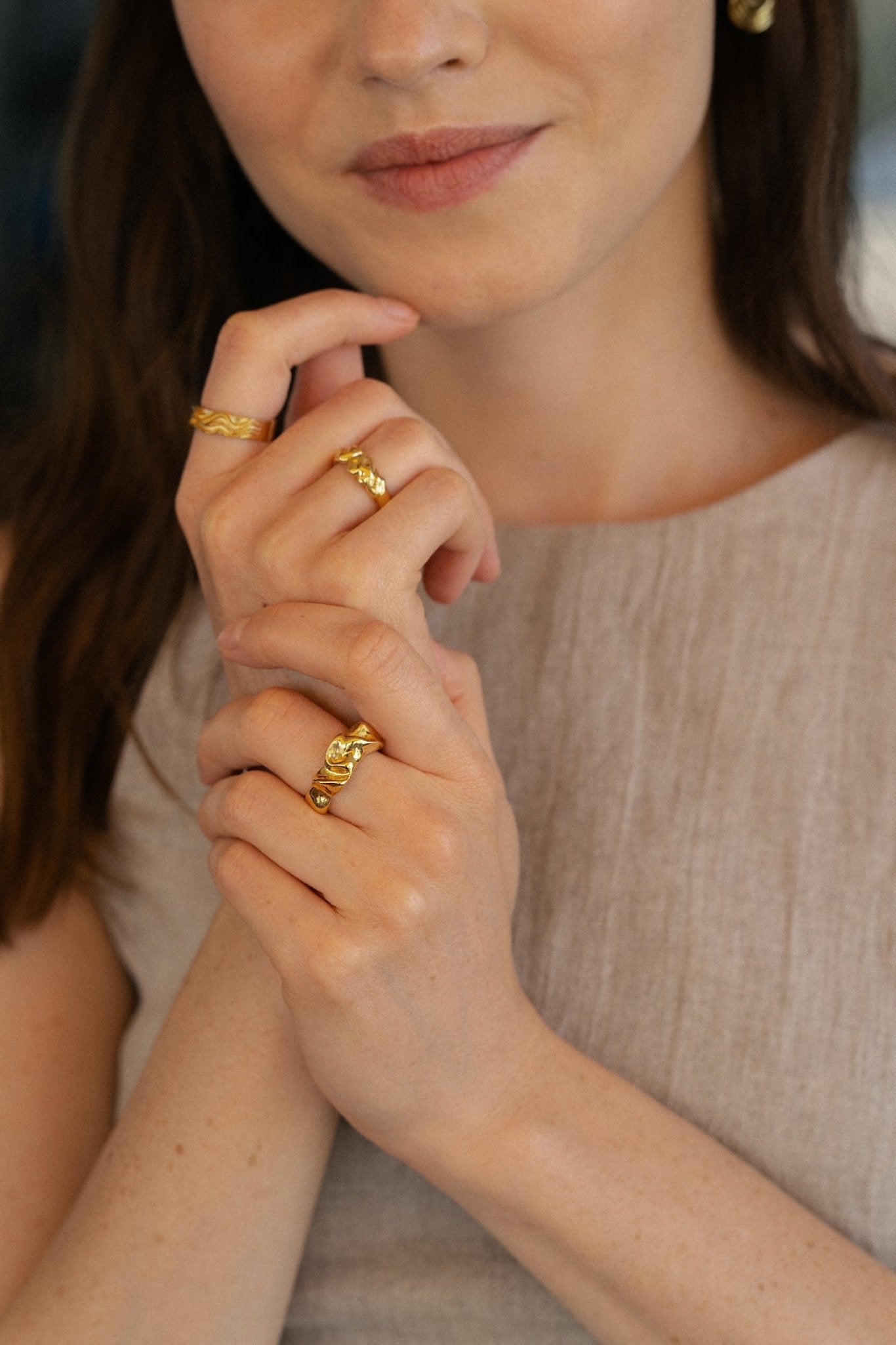 - pierścionek No Apologies Gold - Marai Jewelry