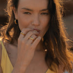  - pierścionek No Boys Allowed with Diastema Gold - Marai Jewelry