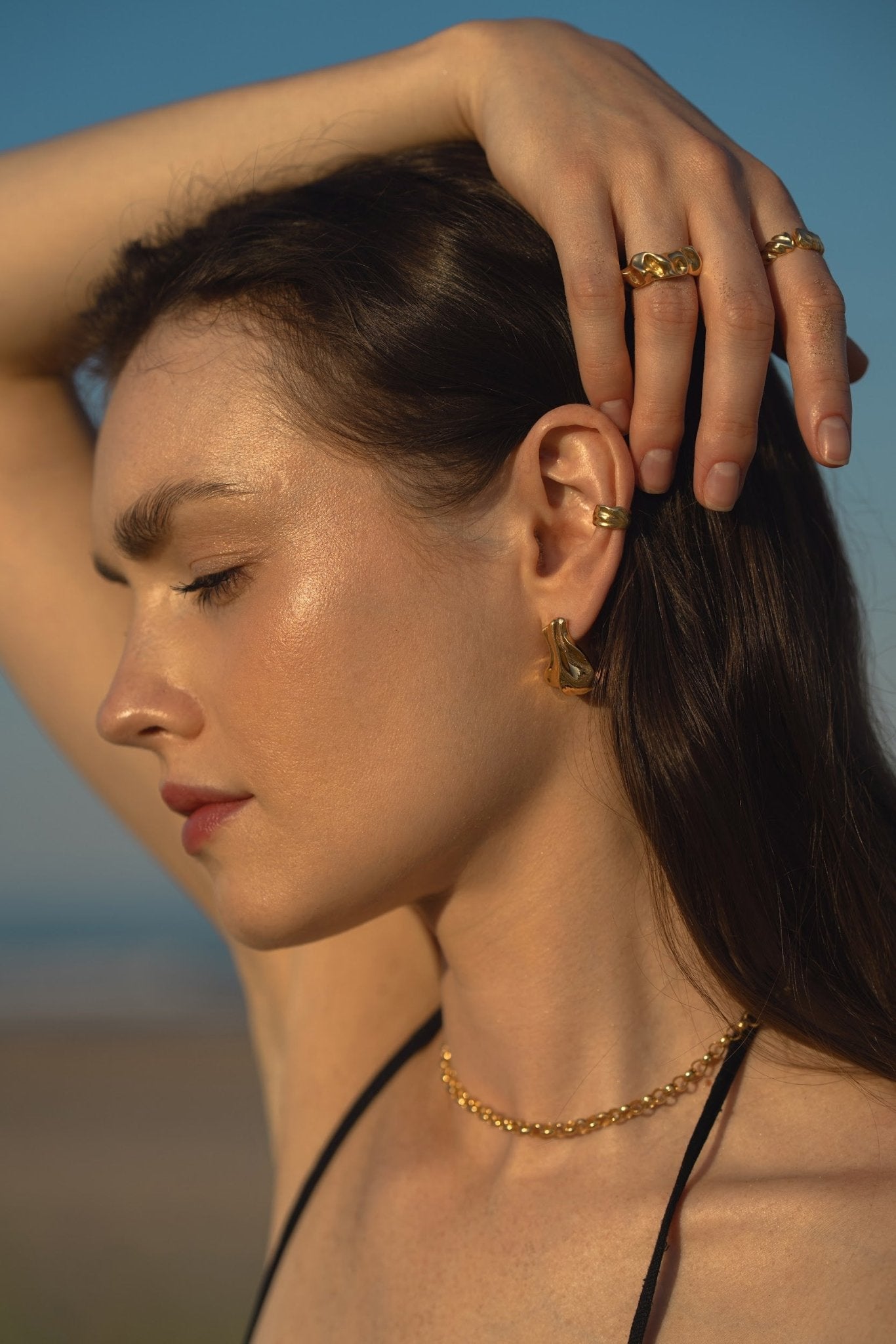  - pierścionek No Boys Allowed with Diastema Gold - Marai Jewelry