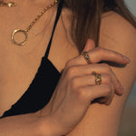  - pierścionek No Boys Allowed with Diastema Gold - Marai Jewelry
