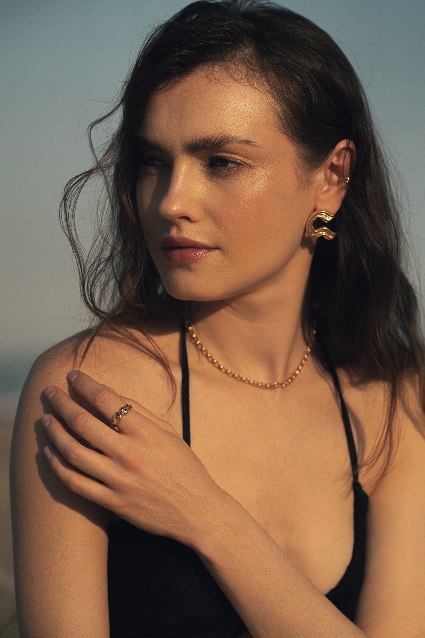  - pierścionek No Boys Allowed with Diastema Gold - Marai Jewelry