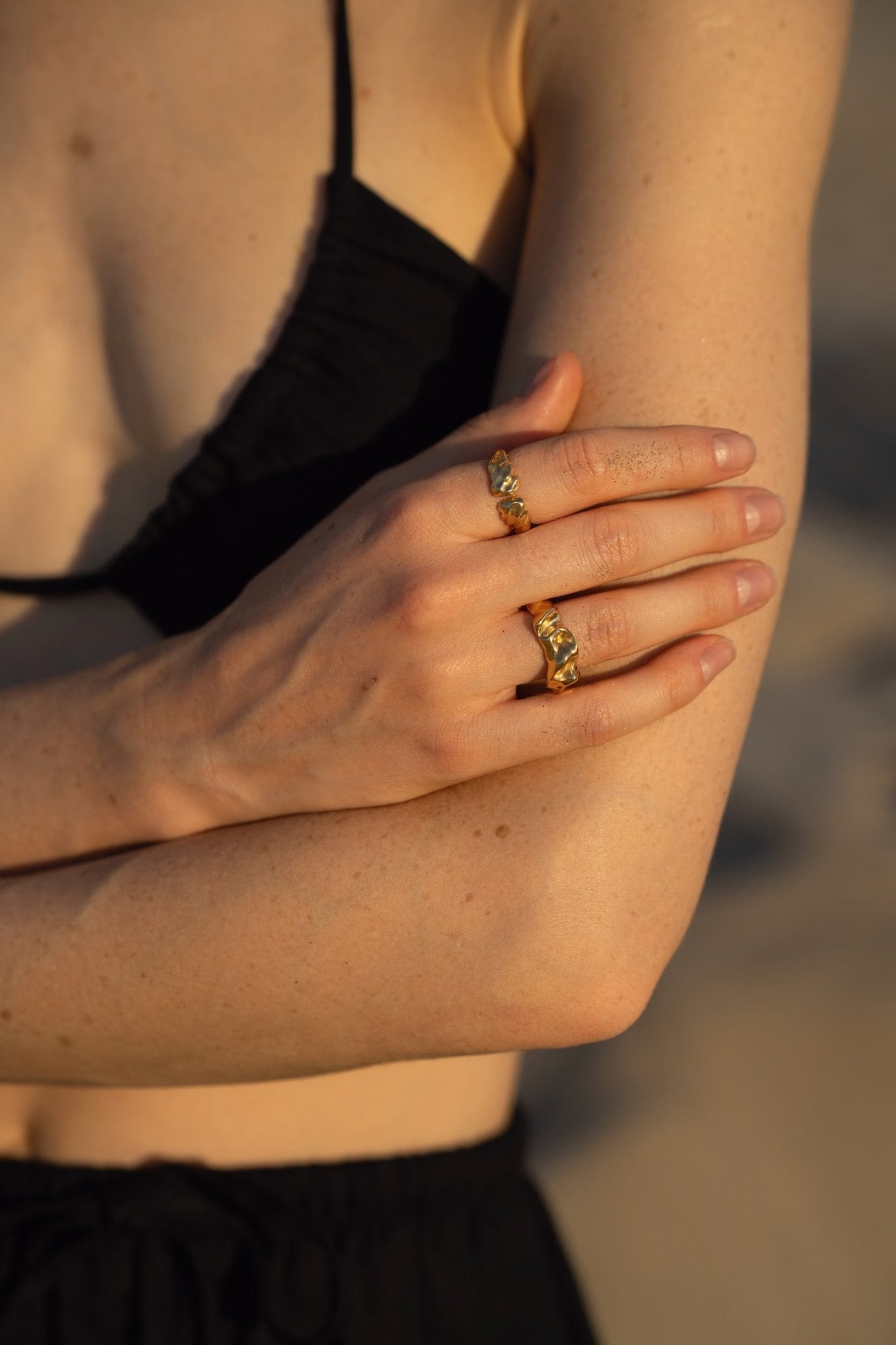  - pierścionek No Boys Allowed with Diastema Gold - Marai Jewelry
