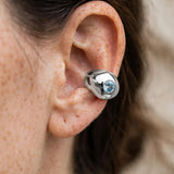NAUSZNICA AURA BLUE SILVER